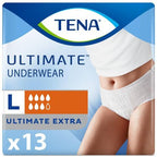 Tena Incontinence Underwear for Overnight, Unisex, Large, 11 Count