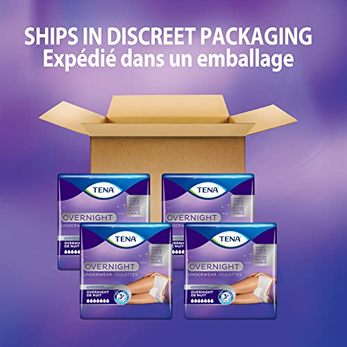 Tena Incontinence Underwear for Overnight, Unisex, Large, 11 Count