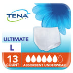 Tena Incontinence Underwear for Overnight, Unisex, Large, 11 Count