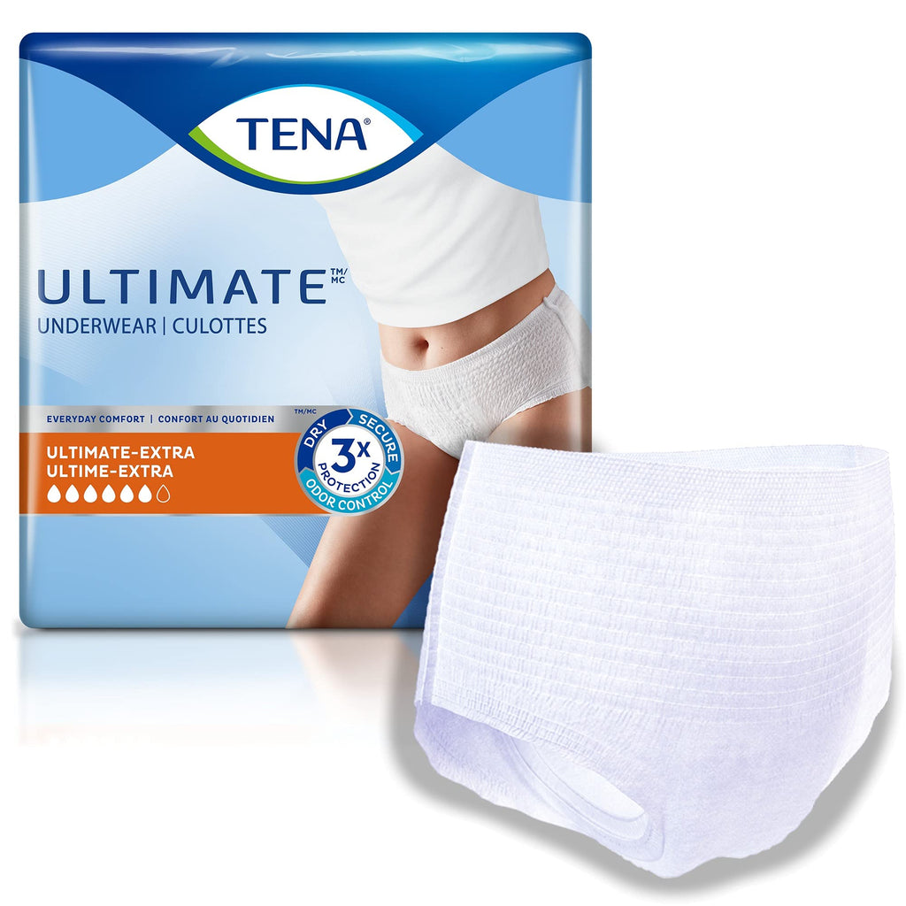 Tena Incontinence Underwear for Overnight, Unisex, Large, 11 Count