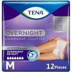 Tena Incontinence Underwear for Overnight, Unisex, Large, 11 Count