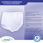 Tena Incontinence Underwear for Overnight, Unisex, Large, 11 Count